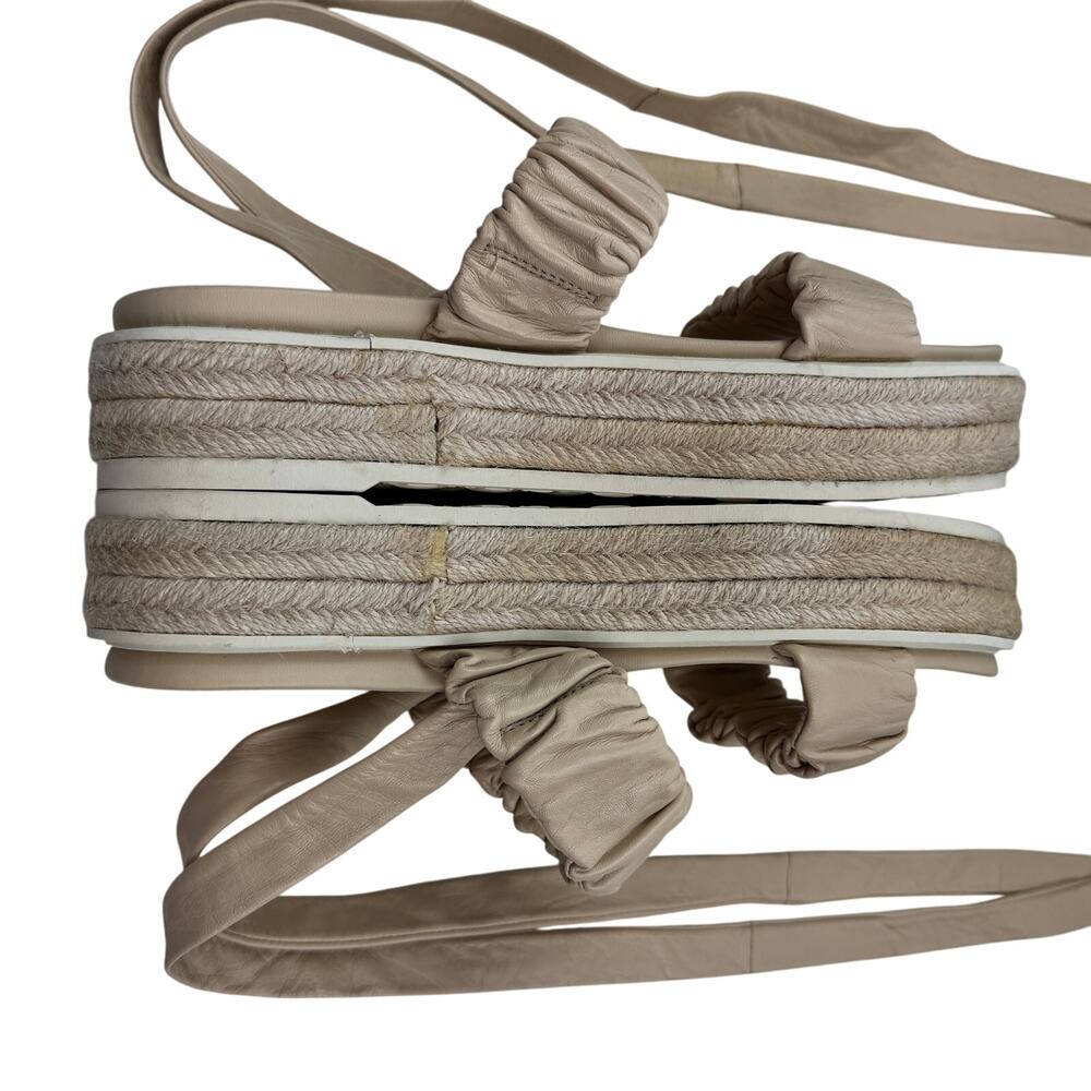 Sam Edelman Kerin Leather Double Strap Platform Wrap Ankle Sandals Women's 9 - Picture 7 of 12